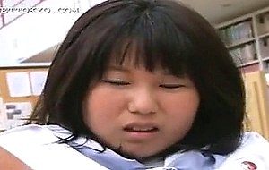 Asian shy schoolgirl gets pussy wet in her panties