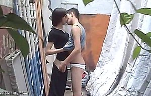 Shemale gets pleasure with male slut