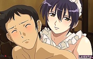 Big titted hentai maid fucked