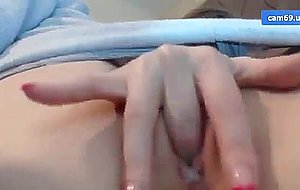 Extremely honey webcam teen pussy play close up