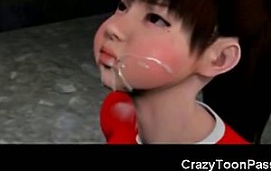 3D Girl Throated by an Ogre