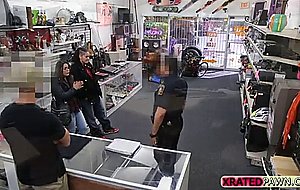 Two couple bitches trying to rob a pawn