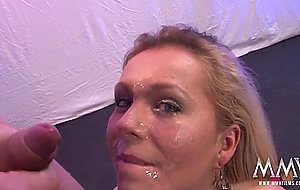 German Granny Gangbang Bukkake