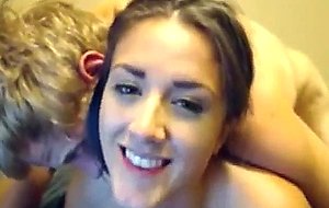 Skinny college teen gets rammed from behind