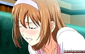 Cute hentai maid with bigboobs ass poked from behind