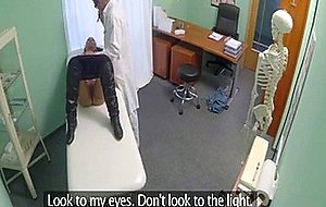 Brunette hottie fucked by her doctor