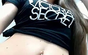 Cute teen teases and flashes her pu