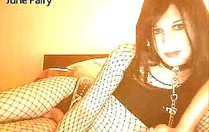 Ts in fishnet homemade solo