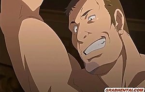 Hentai cutie brutally fucked by big guy and creampie