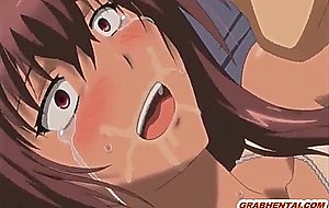 Hentai cutie brutally fucked by big guy and creampie