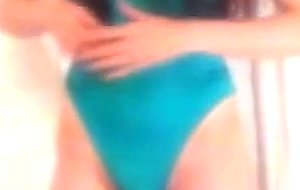 Sanna getting ready for swimming pt.