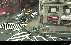 Teenage brunette picked up for honey sex in vacation