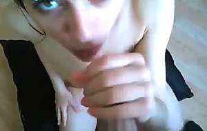 Year old ex gf makes him cum on cam