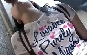 Asian teen facefuck