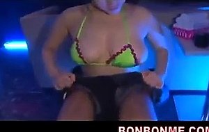 jap huge tits girl gives bj