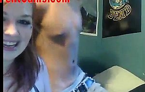 Emo teen sucks dick on webcam 