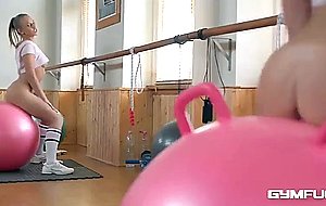 Gym fuck with wet tight pussy teen milana blanc fucking freaky vibrator ball