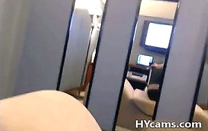 Lovelly teen riding cock on webcam