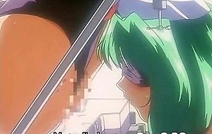 Tied hentai nurse intense strapon fucked