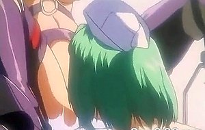 Tied hentai nurse intense strapon fucked