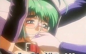 Tied hentai nurse intense strapon fucked
