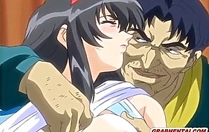 Roped hentai virgin with bigboobs intense poked by pervert
