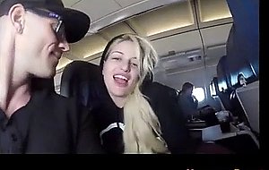 Blowjob on an airplane