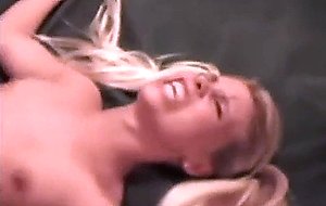 Blond lapdancer gets fucked  
