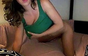 Hotty gf with big tits dildos her cunt