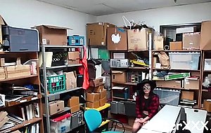 Teen gets caught between two cocks