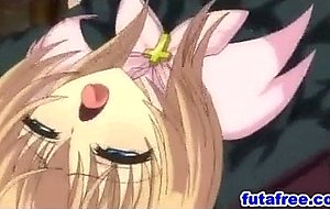 Cute futagirl gets slammed intense in toilet