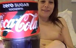 Clear hormonal cum from sexy swedish babe with jiggly natural tits