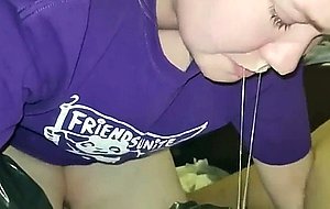 Shy chubby teen cries and pukes on cock