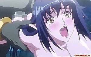 Bigboobs hentai caught and hardfucked by monster