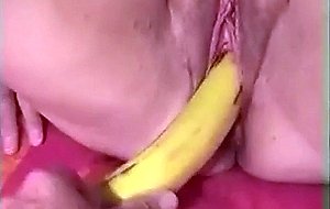 Pleasing my wife with a banana  