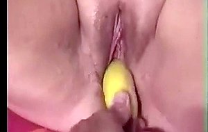 Pleasing my wife with a banana  