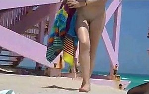 Milf wife groped at the beach