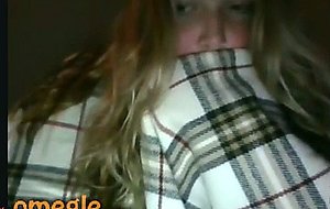 Shy cutie trys the omegle game  