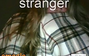 Shy cutie trys the omegle game  
