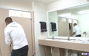 Blonde waitress fucked in bathroom