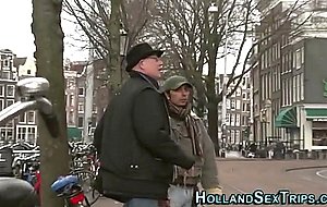 Dutch prozzie rides dick  