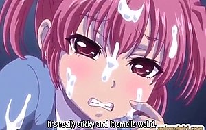 Busty hentai coed gets titty and wet pussy fucking by s