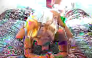 Amateur short-haired blond girl and bald guy 