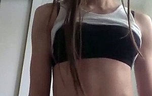 Hung shemale jerks and cums