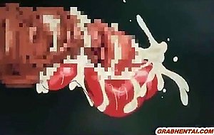 Busty hentai coeds group gangbang in the class