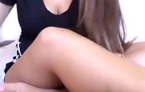 Amazing looking brunette on webcam