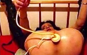 Ts anal stretched after sex toys penetration