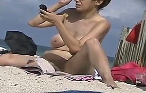 Exhibitionist Wife Lana Teasing At The Nude Beach!
