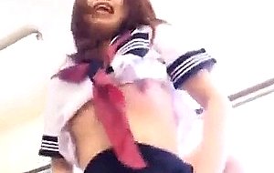 Riko araki gets pussy teased and swallows cock in honey b
