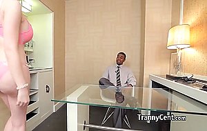 Black guy fucks barbie shemale